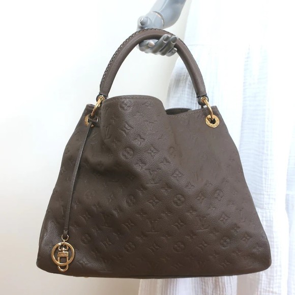 Louis Vuitton, Bags, Louis Vuitton Artsy Mm Hobo Terre Monogram Empreinte  Leather Large Shoulder Bag